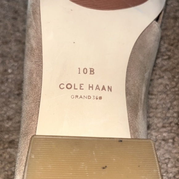 Cole Haan Grand Viola Skimmer Flat Suede Light Whiskey 10 - Picture 8 of 9